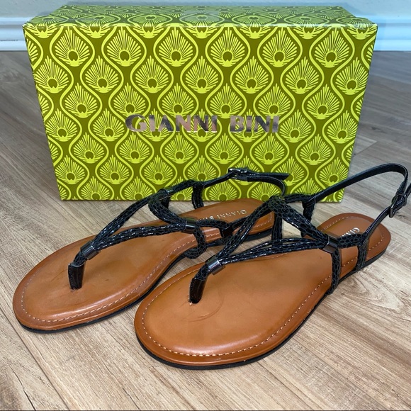 NWT : Gianni Bini : black sandals : Size 7 - Picture 2 of 6